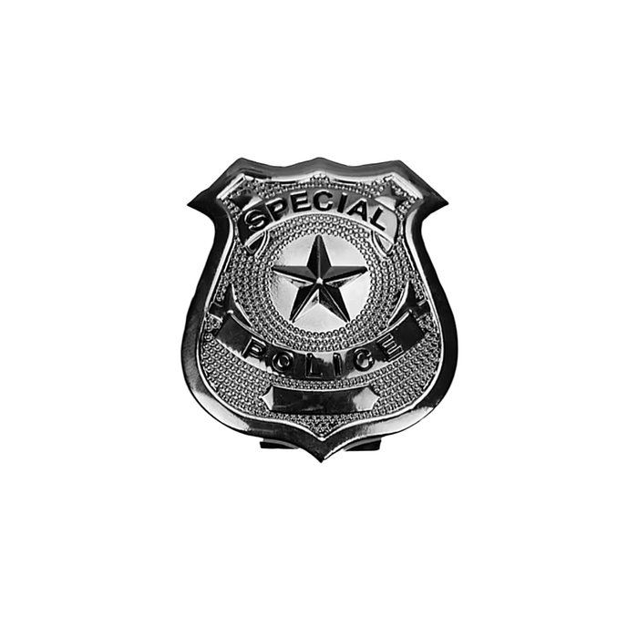 Поліцейський Sunspice значок, сріблястий