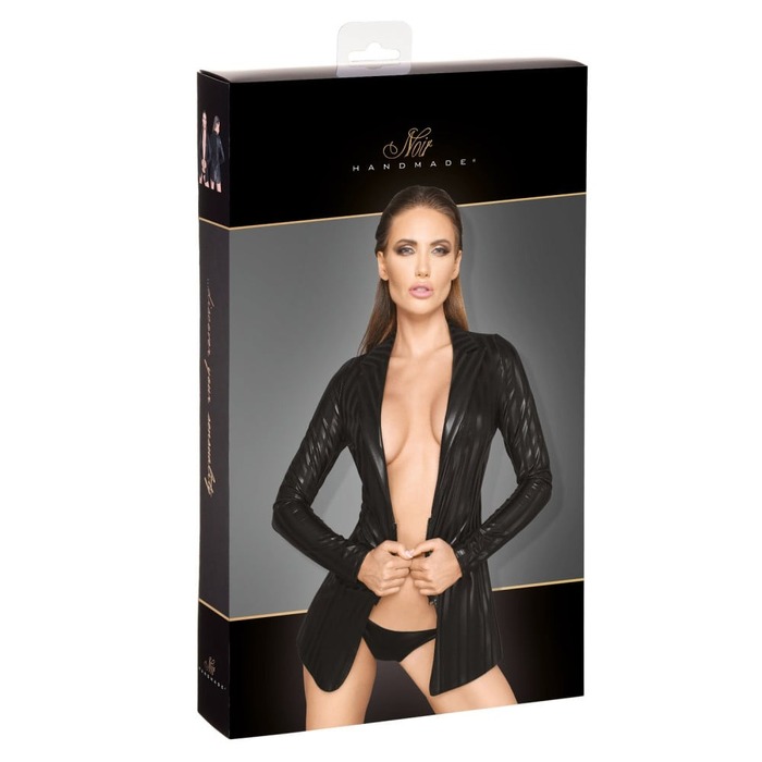 Жакет в полосочку Noir Handmade F209 черный, S