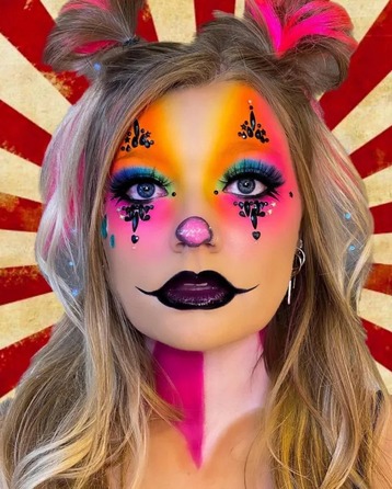 Наклейки-стразы для лица Харли Квинн Leg Avenue Harlequin