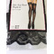 Панчохи з мереживними коронками Music Legs, чорні, One Size