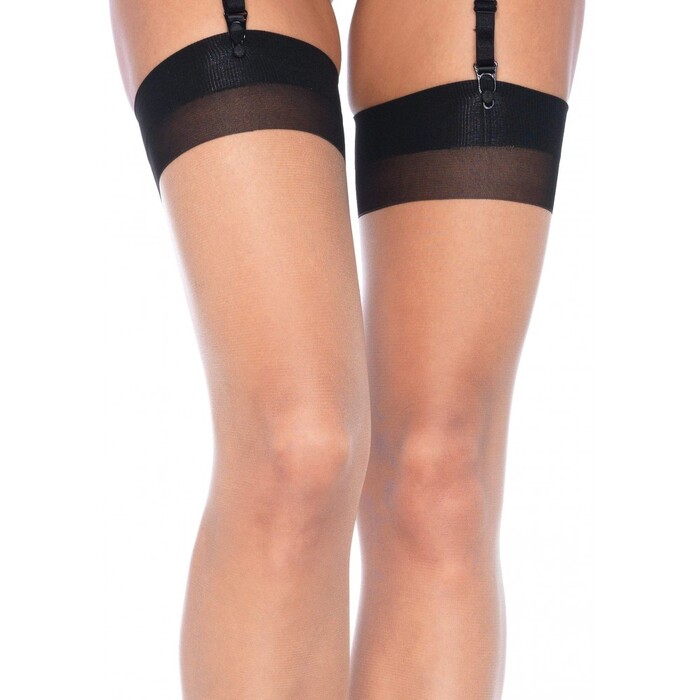Панчохи двокольорові із заднім швом Leg Avenue 2 Tone Stockings O/S