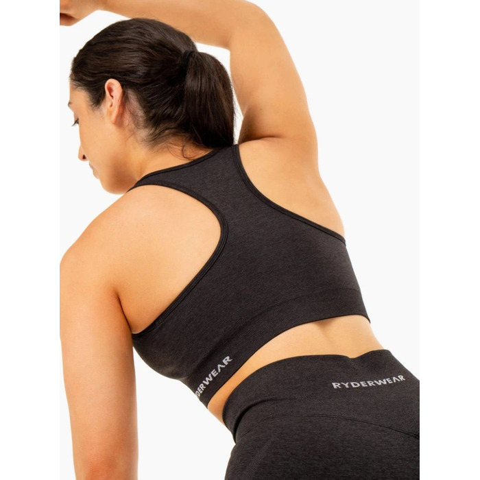 Топ Sculpt Seamless Racer Back Sports Bra - Black Marl