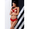 Комплект білизни з відкритими грудьми Cherry Passion, 2 предмети, червоний, S/M