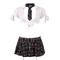 Костюм секси школьницы Cottelli Collection Schoolgirl, S, 4 предмета