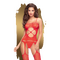 Эротический комбинезон Penthouse Hot nightfall red (S-L)