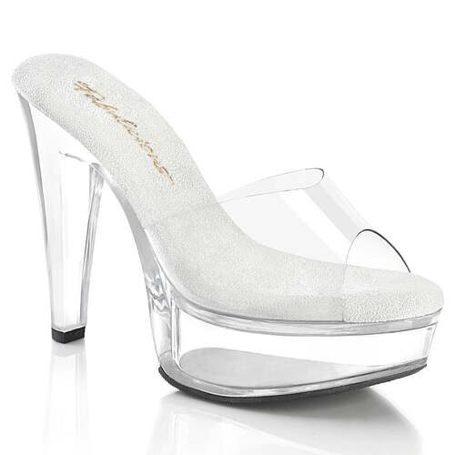 Слайды Martini-501, каблук 5 дюймов, скользящая подошва 1 3/4 дюйма, прозрачные