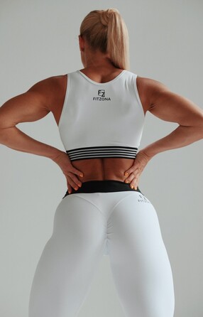 Топ WHITE TOP WITH ELASTIC AND EYELETS