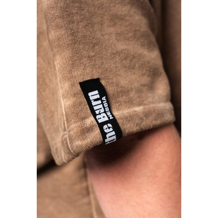 Сорочка Nebbia Washed-off Oversized Shirt 90s THROWBACK Light Brown 347