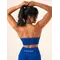 Топ Ryderwear Lift Rib Seamless Halter Sports Bra - Cobalt Blue