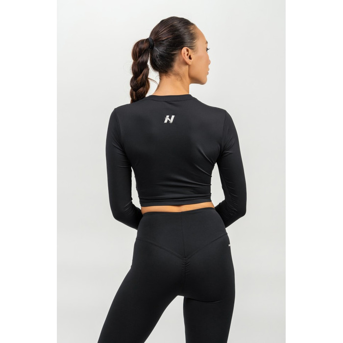 Топ Cropped Long Sleeve Top ELEVATED Black 468