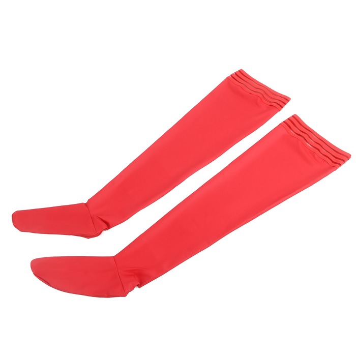 Панчохи еластичні Star Night з імітацією шкіри, червоні, XS-M