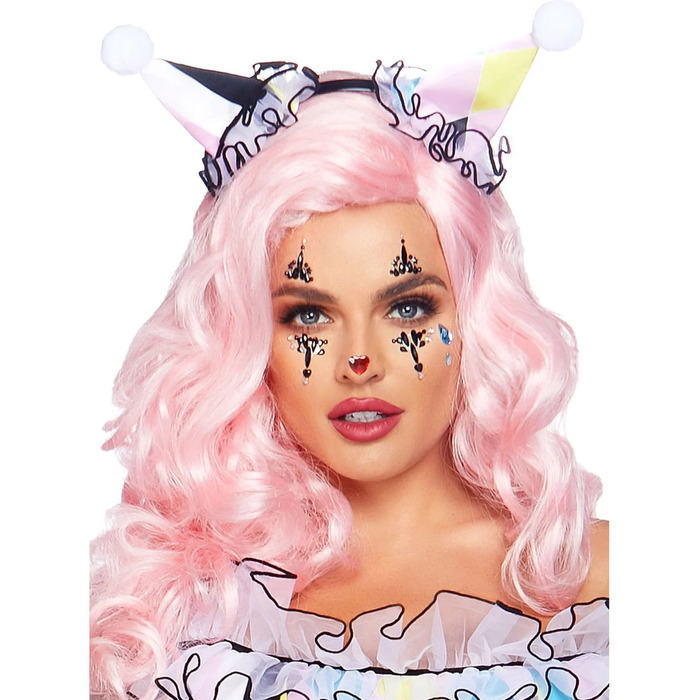 Наклейки-стразы для лица Харли Квинн Leg Avenue Harlequin