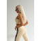 ЛЕГІНСИ BEIGE LEGGINGS WITH CUSTOM ELASTIC