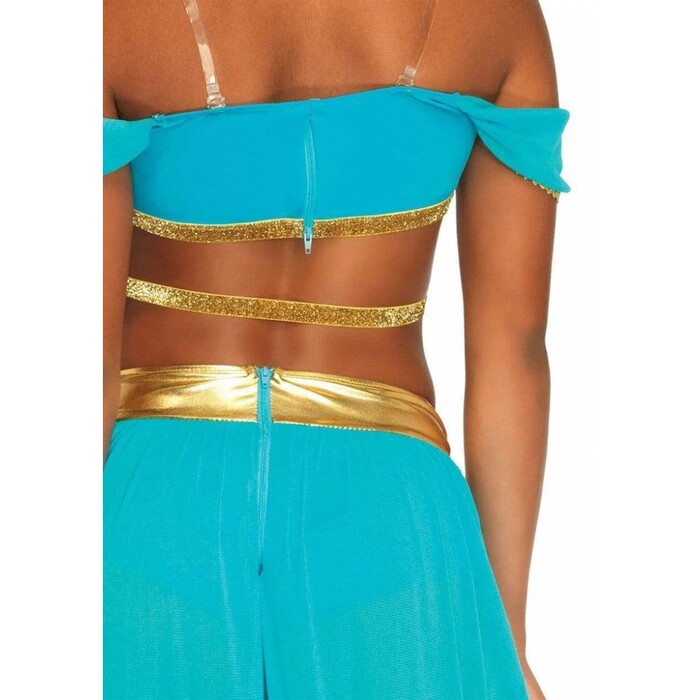 Костюм Принцеси Жасмин Leg Avenue Oasis Princess, блакитний із золотим, 4 предмети, S