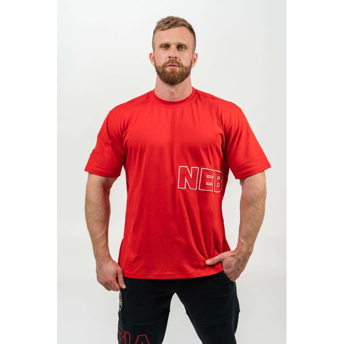 Футболка Nebbia Loose T-shirt DEDICATION Red 709
