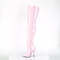 Boots Pleaser Seduce-3010 Классические гладкие сапоги до бедра на каблуке 5 дюймов, с боковой молнией, нежно-розовые