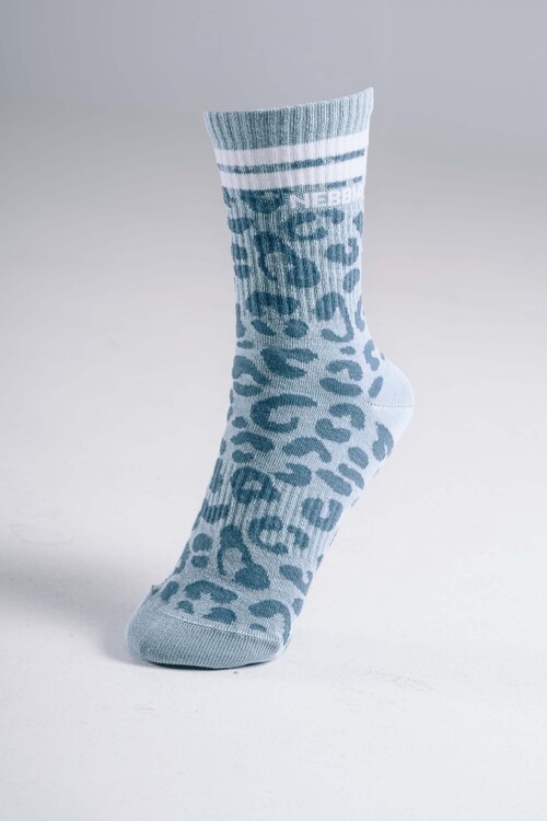 Шкарпетки Nebbia Leopard Crew Socks PRIMAL Blue Leopard 106