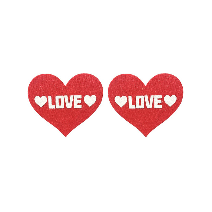 Пестисы для сосков Star Night в форме сердца, красный