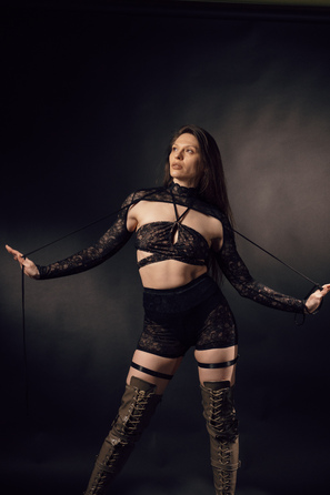 FRAME shorts Black mech LACE_ чорна сітка мереживо