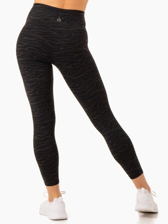 Леггинсы Transform High Waisted Leggings - Black Zebra