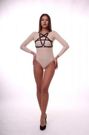 Портупея Candy Hero 'А5', екошкіра, ручна робота, чорний