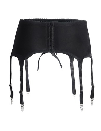 Чоловічий мереживний пояс з підв'язками Star Night чорний, XL