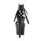 Босоніжки Pleaser Adore-700-14 на підборах 7 дюймів, зі шнурівкою спереду 2 3/4 дюйма, чорні, веганська шкіра/чорний колір