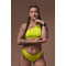 ТОП Nebbia ONE SHOULDER BANDEAU BIKINI TOP GREEN 448