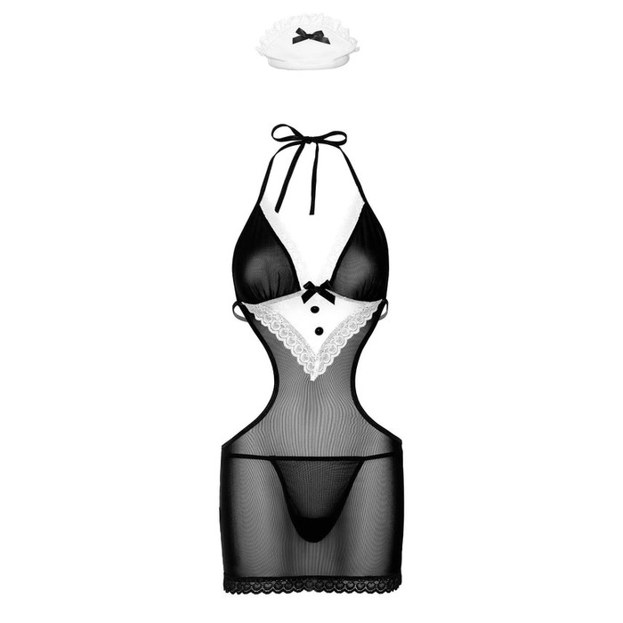 Костюм Французької прибиральниці Daring Intimates чорно-білий, L/XL