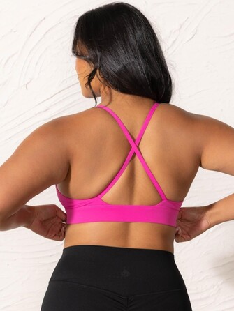 Топ Ryderwear NKD Low Neck Sports Bra - Neon Pink