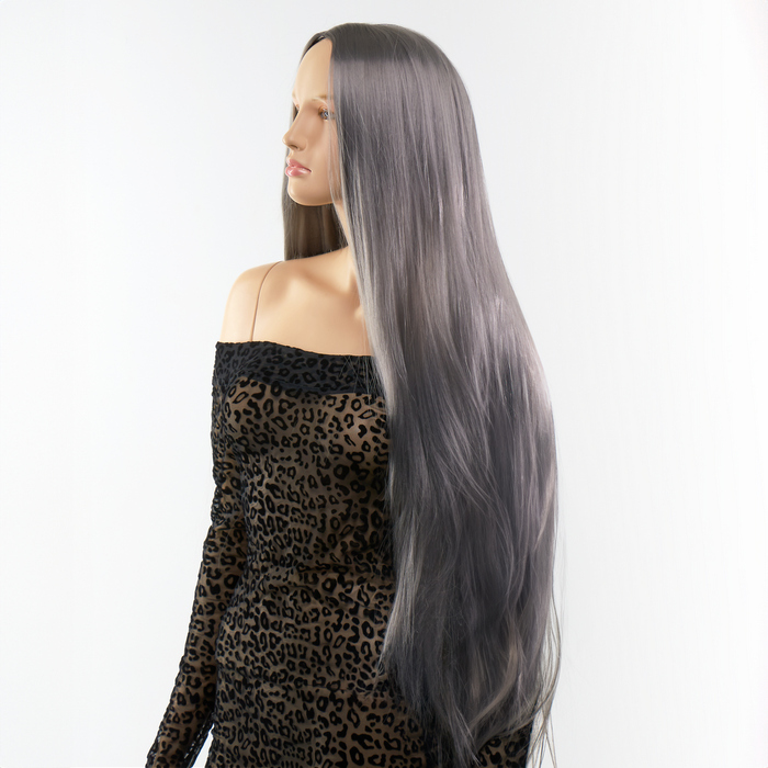 Перука довга Fetish Hair сіра, 100 см