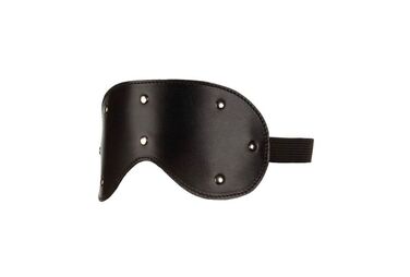 Маска на глаза кожа с заклепками, Black