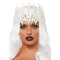 Корона із кристалами Glitter Die Cut Jeweled Crown від Leg Avenue, біла