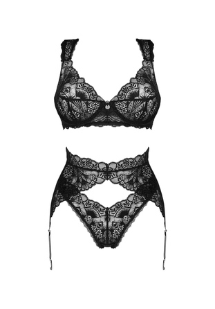 Кружевной комплект из 3 предметов Obsessive Donna Dream 3-pcs set M/L