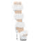 Босоножки Pleaser Adore-728F, каблук 7 дюймов, высота 2 3/4 дюйма, босоножкии из меха марабу, молния сзади, прозрачные/белые