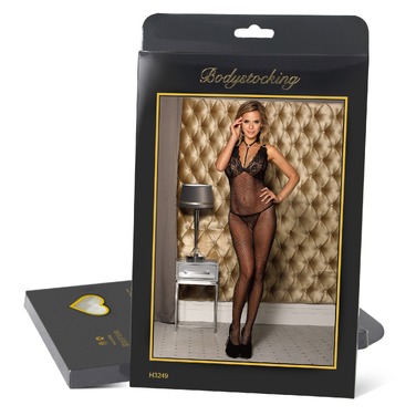 Комбінезон Fishnet Black Sheer Open Crotch Bodystocking