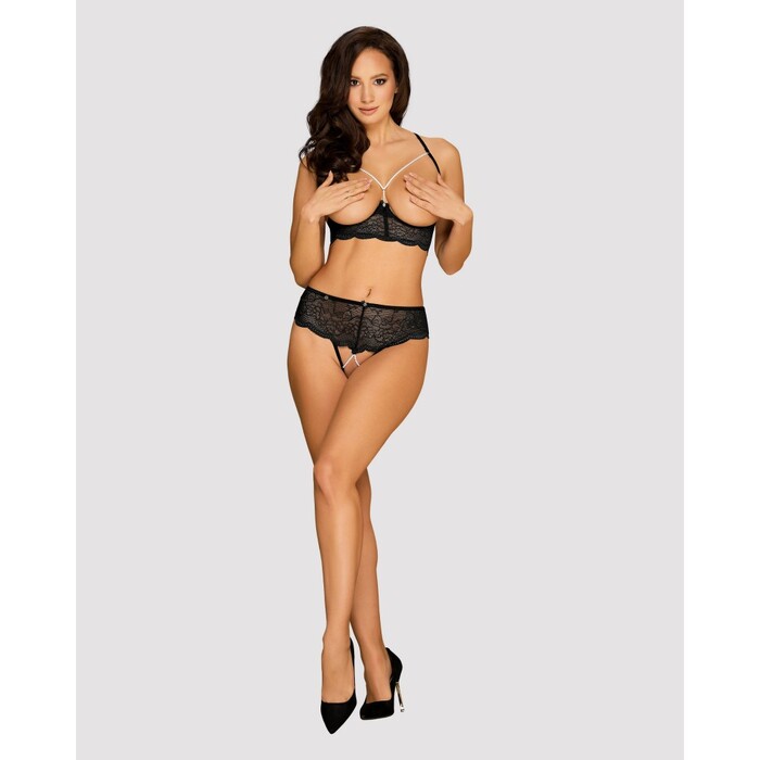 Комплект Obsessive Pearlove 2 предмета XS/S