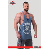 Майка Nebbia Washed Muscle Back Stringer GOLDEN AGE Blue 791