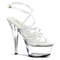 Босоніжки Pleaser Kiss-206 *6 дюймів на шпильках, прозорі