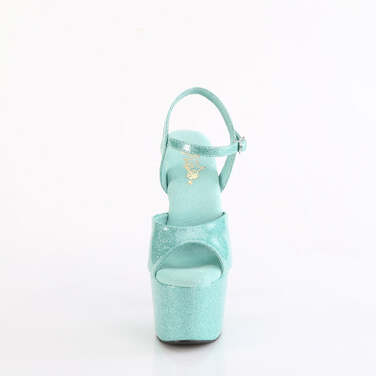 Босоножки Adore-709GP, каблук 7 дюймов, ремешок на щиколотке шириной 2 3/4 дюйма, синие