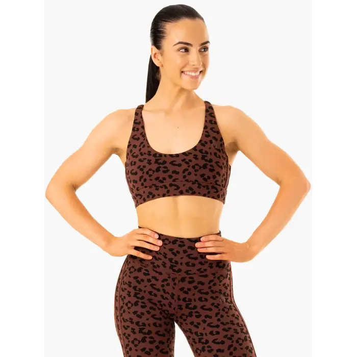 Топ Ryderwear Evolution Sports Bra - Chocolate Leopard