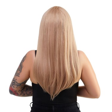 Перука хвиляста каскад з чубчиком Fetish Hair, світло русявий, 60 см