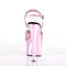 Босоножки Pleaser Adore-709HGCH, каблук 7 дюймов, ремешок на щиколотке 2 3/4 дюйма, нежно-розовый