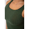 МАЙКА Nebbia ORGANIC COTTON RIBBED TANK TOP DARK GREEN 414
