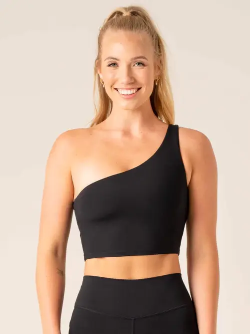 Топ Ryderwear NKD One Shoulder Tank Bra - Black