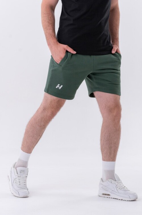 Шорти Relaxed-fit Shorts with Side Pockets DARK GREEN 319