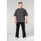 Футболка Nebbia Washed-off Oversized Heavyweight Cotton T-shirt NO SHORTCUTS Black 369