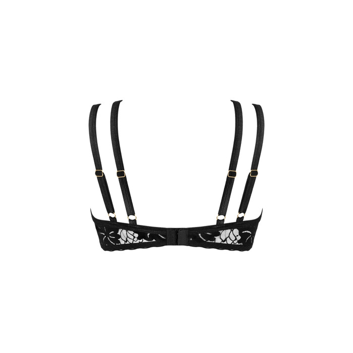 Бюстгальтер с двойными лямками Obsessive Arienna черный, XS/S