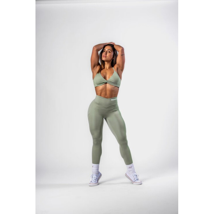 Топ Nebbia Medium-Support Sports Bra TWIST-KNOT Light Green 423