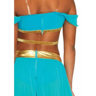 Костюм Принцеси Жасмин Leg Avenue Oasis Princess, блакитний із золотим, 4 предмети, S